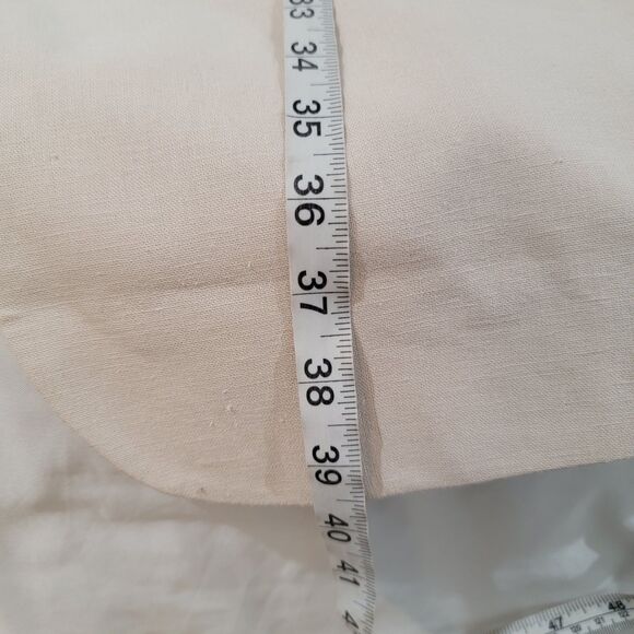 Kings Court Mens Size 52 Tall Linen Blend Blazer Cream - Picture 12 of 12